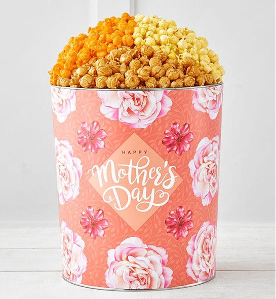 The Popcorn Factory Blooms For Mom 3.5G 3 Flavor Tin